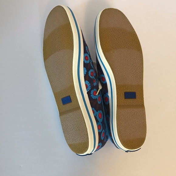 Kate Spade Keds Kick Peacock Blue floral sneakers - Picture 8 of 10